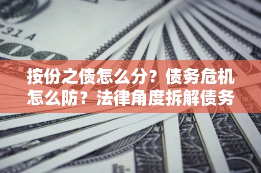 济南按份之债怎么分？债务危机怎么防？法律角度拆解债务分配与风险自保指南