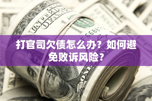 济南打官司欠债怎么办？如何避免败诉风险？