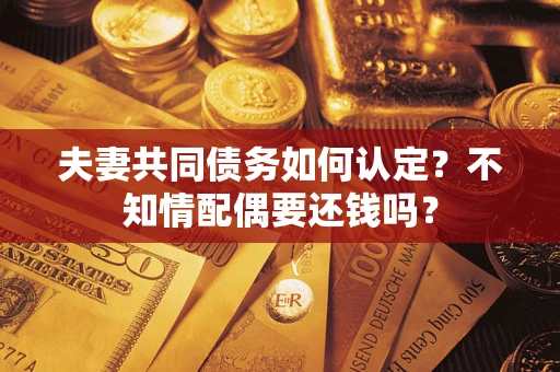 济南夫妻共同债务如何认定？不知情配偶要还钱吗？