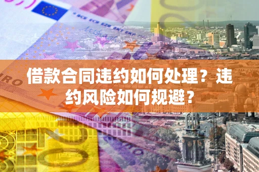 济南借款合同违约如何处理？违约风险如何规避？
