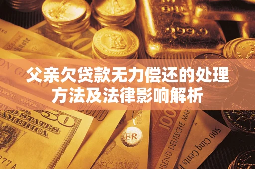 济南父亲欠贷款无力偿还的处理方法及法律影响解析
