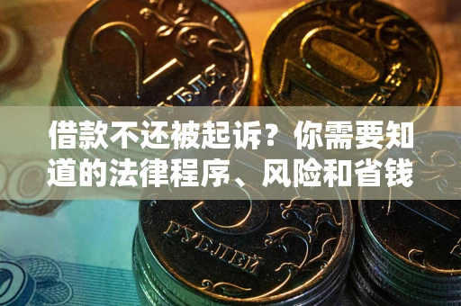 济南借款不还被起诉？你需要知道的法律程序、风险和省钱技巧