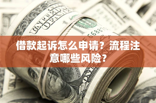 济南借款起诉怎么申请？流程注意哪些风险？