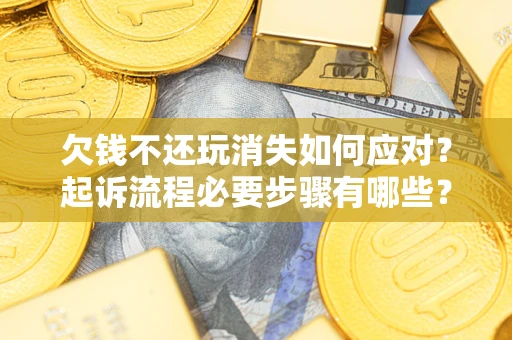 济南欠钱不还玩消失如何应对？起诉流程必要步骤有哪些？